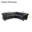 Faraaz Upholstered Faux Leather Chesterfield Sectional-198618778