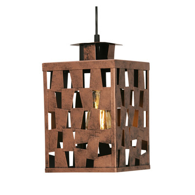 Robison 1 - Light Copper Lantern Pendant