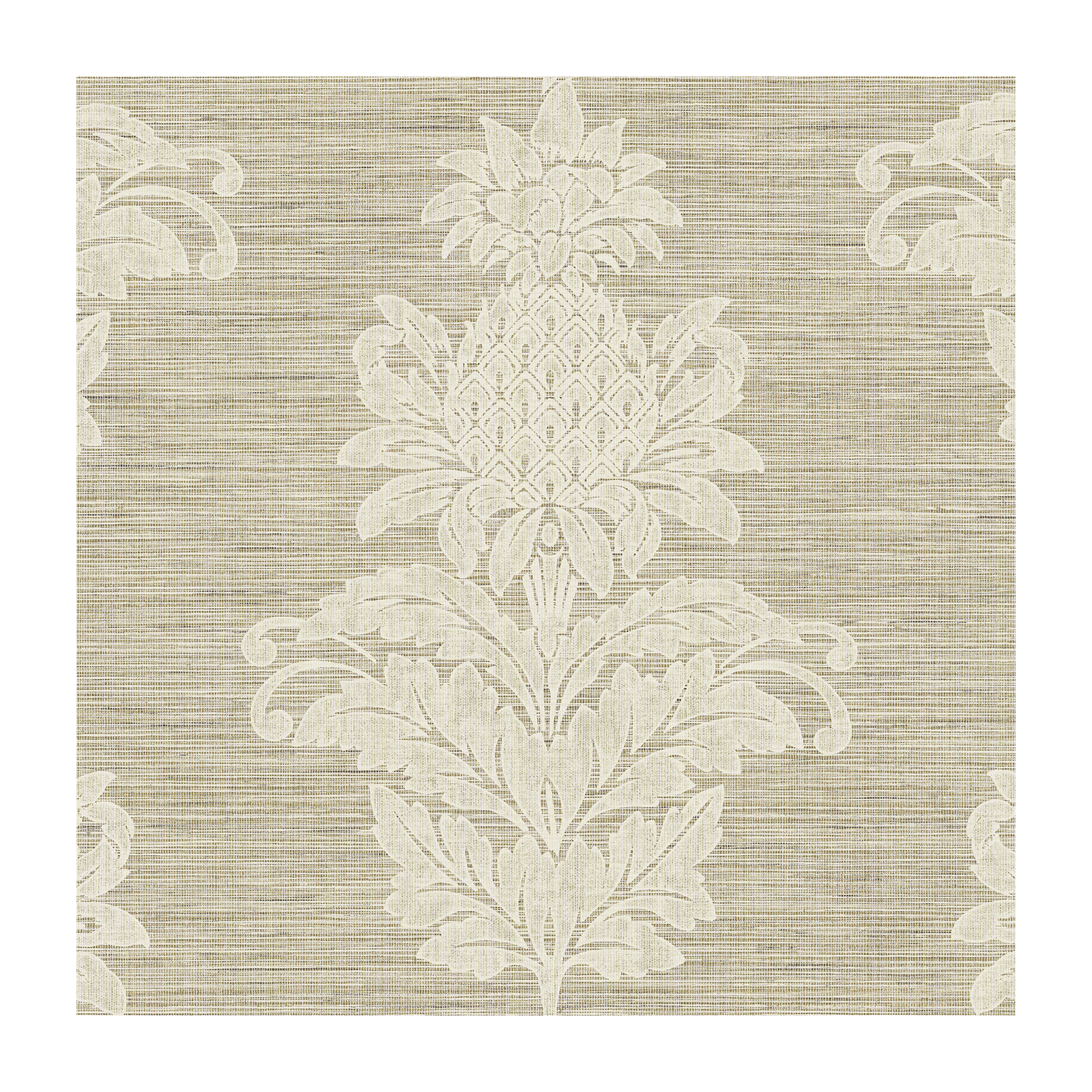 Tefft Floral Wallpaper, Brown
