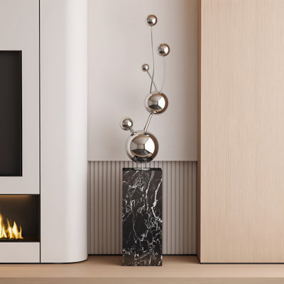 59.06"Special-shaped stainless steel silver decorative piece