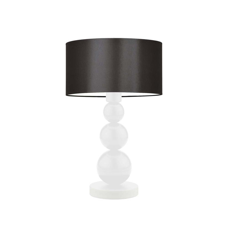 Henrika Metal Desk Lamp, White, Brown