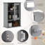 Alyose Glass Wall Bathroom Cabinet-656542200