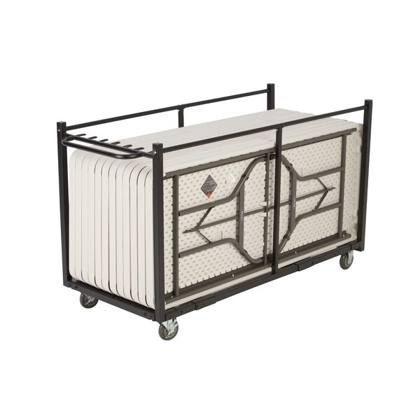 Lifetime 80193 Table Cart with Heavy Duty Steel, Black Sand Finish ...