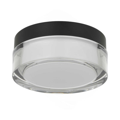 6-Inch Black Inegrated LED Flush Mount