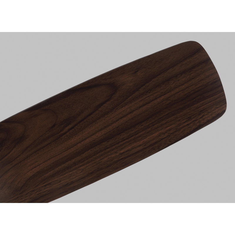 Jacobi 52'' Ceiling Fan with LED Lights, Brushed Steel with  Brown Blades