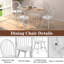 Chaise d'appoint blanche à dossier en lattes de bois massif Ullman