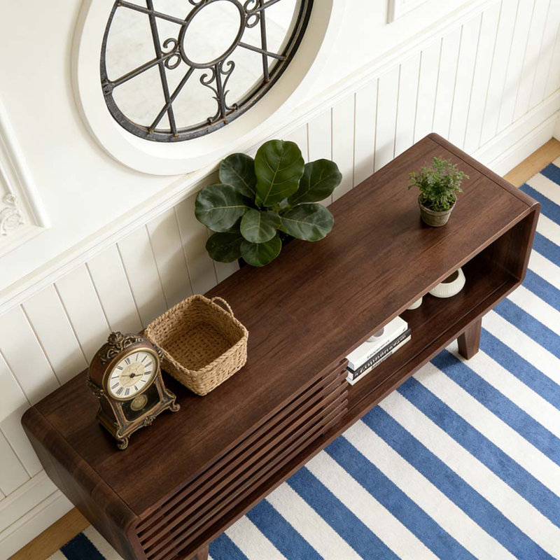 TV Stand for TV Up to 59 Inch, Walnut