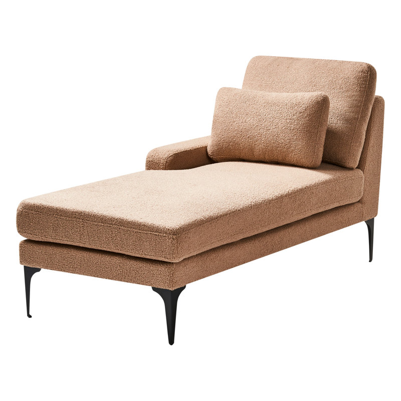 Deaveon Upholstered Chaise Lounge, Right Hand Facing, Sand Beige