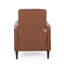 Fauteuil inclinable manuel capitonné à boutons-1780405640
