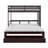 Kerah Extendable Twin-over-Twin/King Bunk Bed with Storage Drawer