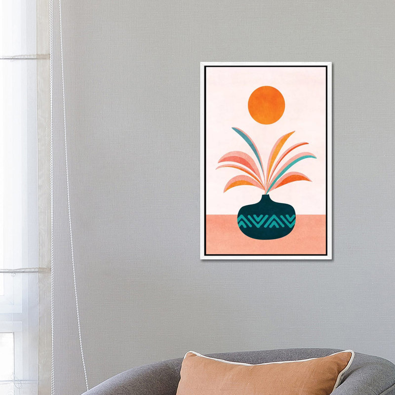 Sun Worship - Print on Canvas, White Framed, 66.04 cm H x 45.72 cm W