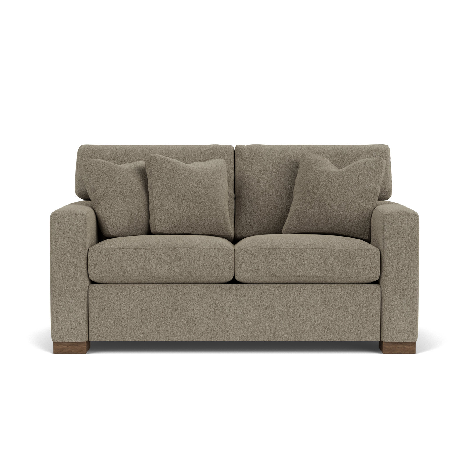 Anderia 63'' Upholstered Loveseat, Dark Gray Polypropylene/Olefin