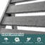 Méridienne de jardin inclinable en plastique PEHD Davonia-624559876