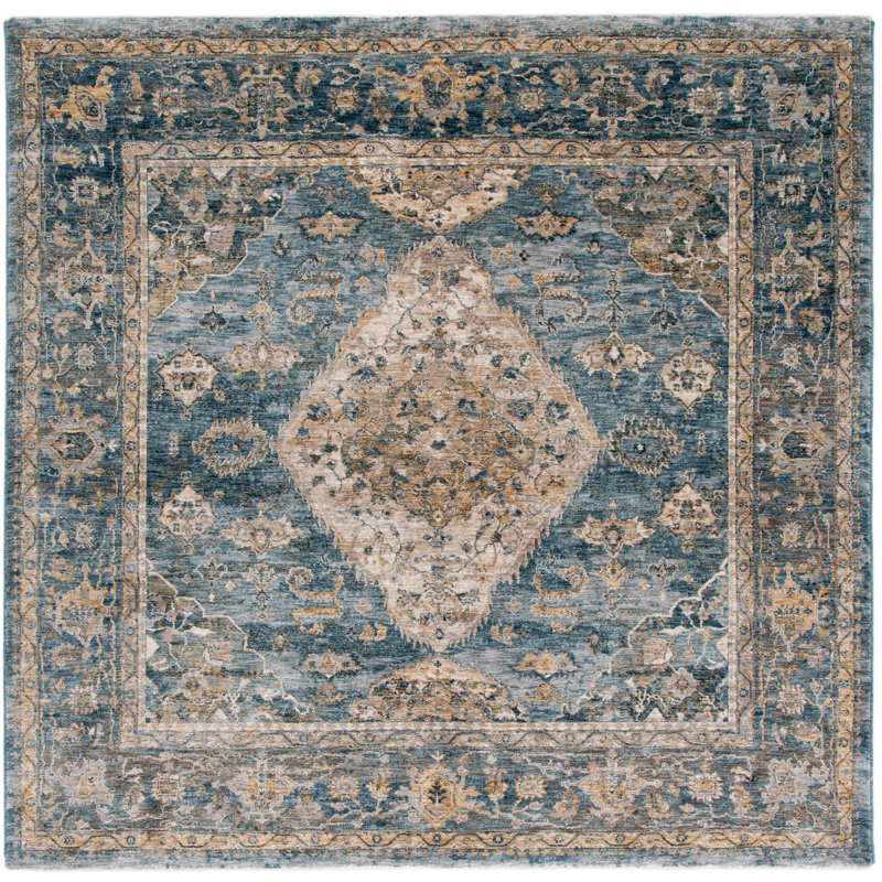 Valencia Performance Oriental Rug, Square 6'4"