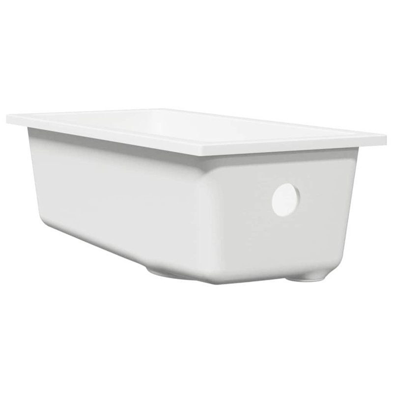Kitchen Sink Granite, White, 14cm H  x 21cm W  x 44cm D