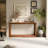60" Rectangular Solid Wood Veneer Console Table-48087154
