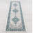 Medallion Ivory Green High Quality Runner 2' x 7'
