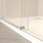 Porte de douche coulissante sans cadre 44-48 "x 76" H