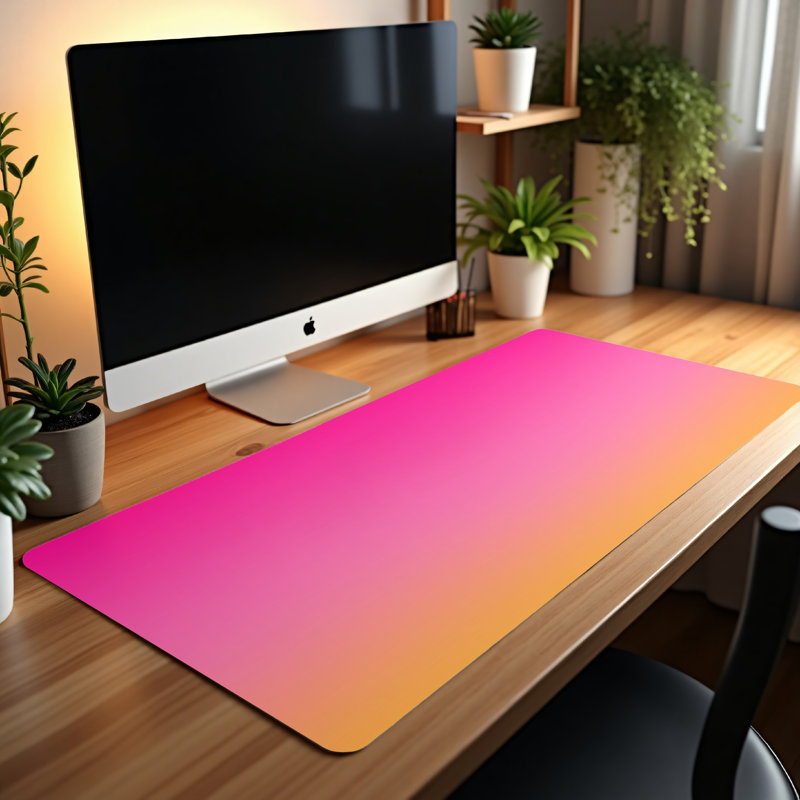 Polyester Desk Pad, 14.4x12.1