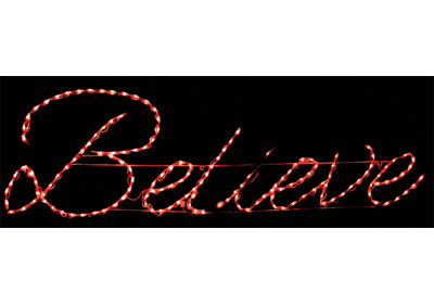 Believe Sign LED Lighted Display