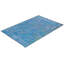 Tapis bleu / gris Overdyed One-of-a-Kind 4 pi 2 po x 6 pi 3 po