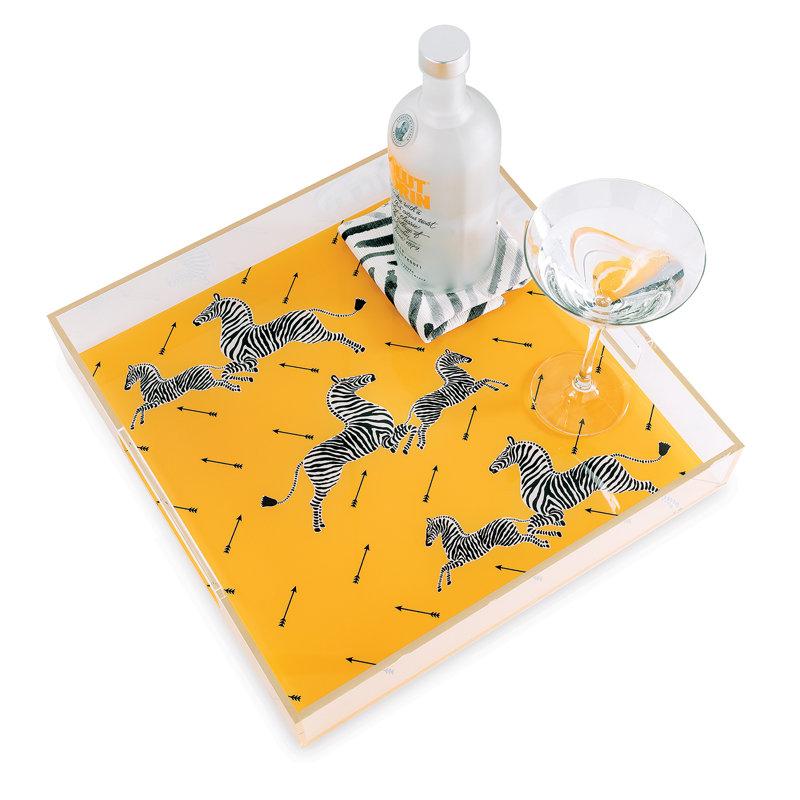 Scalamandre Maison Tray, Yellow