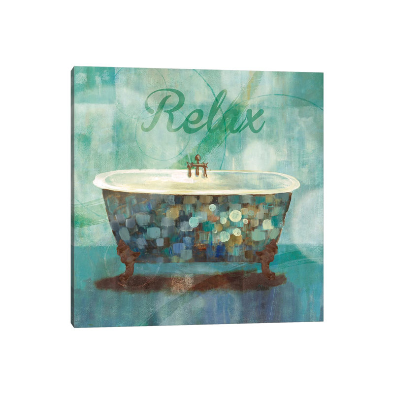 Relax by Nan - Print on Canvas, Wrapped Canvas, 30.48 cm H x 30.48 cm W