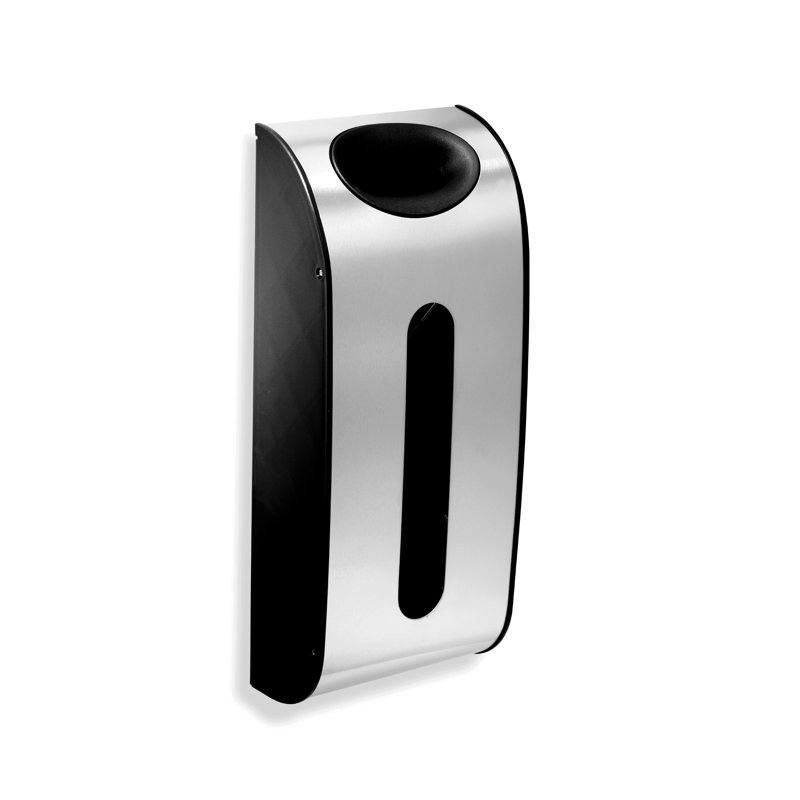 Simplehuman Wall Mount Carrier Bag Dispenser, Brushed Stainless Steel