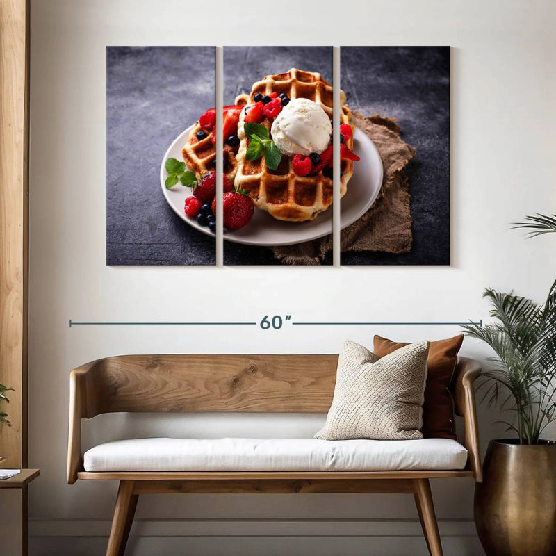 Yarlin Berry Belgian Waffles, 32" H x 50" W