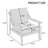 Marlo Solid Wood Teak Outdoor Lounge Chairs With Cushion And Arms-114980285-114980286