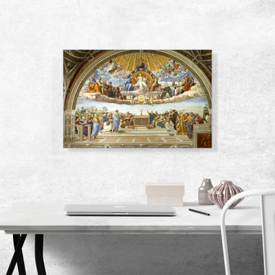 " Disputation Of The Holy Sacrament 1510 " by Raphael Painting Print