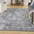 Nourison Astra Machine Washable Dark Blue Vintage Indoor Rug-687558264