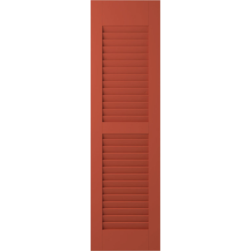 Deux volets à persiennes égales Americraft (par paire), 12", Feuilles colorées, 32"