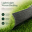 Tapis de gazon artificiel vert 6,5 pi x 10 pi, hauteur de poils de 0,8 po pour porche, balcon et petit décor de jardin