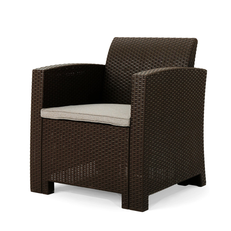 Fauteuils club avec coussins résistants à l'eau