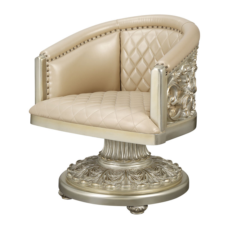 Fauteuil rembourré pivotant