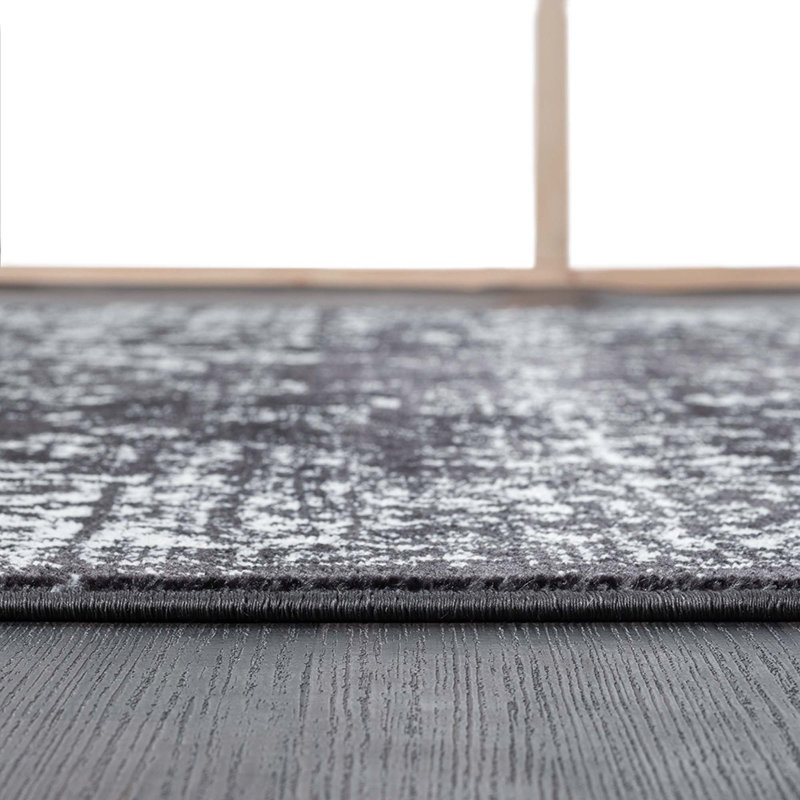 Tapis persan tissé délavé rétro, Rectangle 5 pi x 7 pi