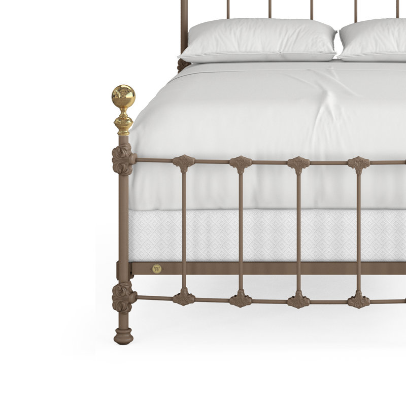 151 Palatial Bed | Complete Standard, Full, Gunmetal/Antique Gold