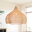 Luminaire suspendu en rotin tissé à la main Boho-480244312