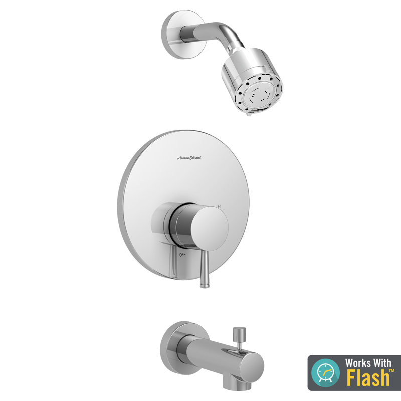 Robinet de baignoire et douche Serin, Chrome poli