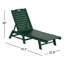 Chaise longue d'extérieur en PEHD Laguna-82415086