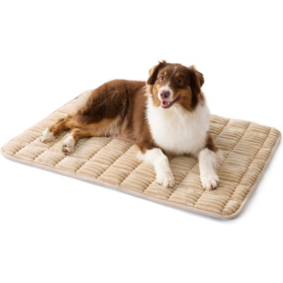 Bedsure Thin Soft Fleece Fully Machine Washable Dog & Cat Crate Mat