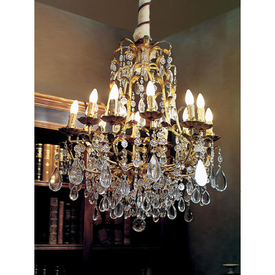12 - Light Candle Style Empire Chandelier