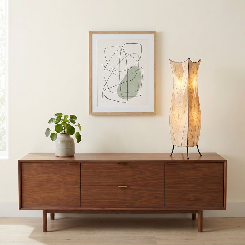 Lampe sur pied 36 po Conrado, Naturel