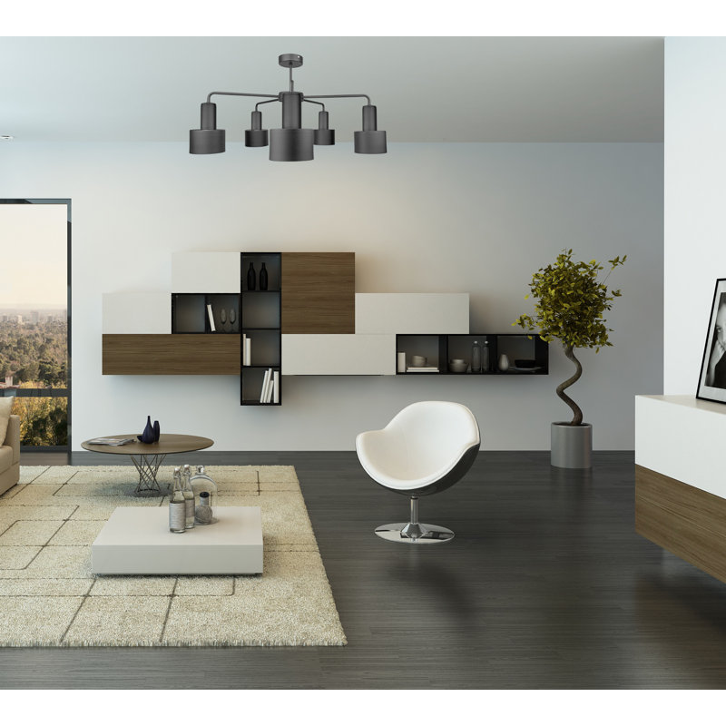 Mahadi Semi Flush Mount, Black