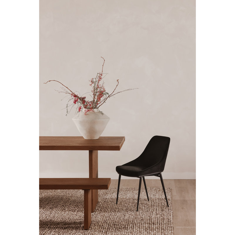 Cognac Solid Wood Bench