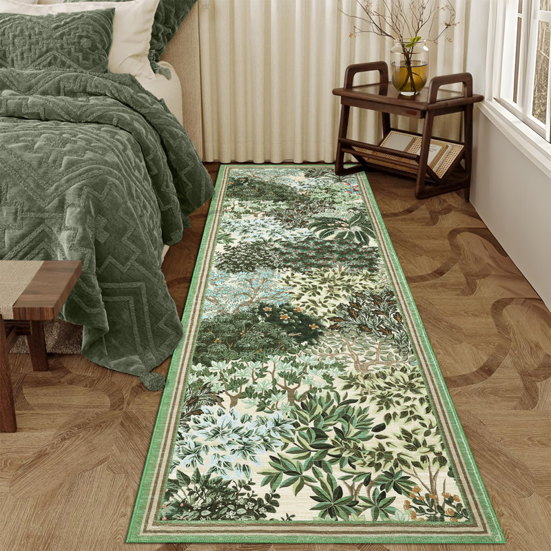 Tapis de jardin Botanical Forest, Beige, Tapis de couloir 2 pi x 6 pi