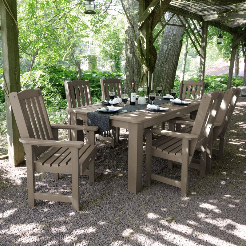 Ensemble repas pour 6 personnes Kile, Brun bois, L 84 po x l 42 po x H 36 po