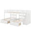 Lit superposé double au-dessus de simple et simple avec tiroirs-1546876007