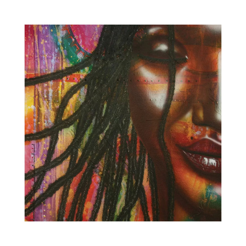 Rainbow Queen 1 Piece Wrapped Canvas Painting, 30.48 cm H x 30.48 cm W